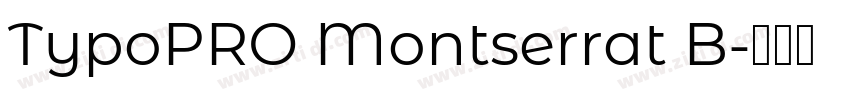 TypoPRO Montserrat B字体转换